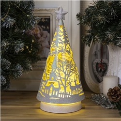 УЦЕНКА Фигура световая «Олени в лесу », 31×13×13 см, 3хАА (не в компл.), 2 режима Т/БЕЛЫЙ и RGB