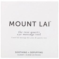 Mount Lai, Массажер для области вокруг глаз из розового кварца, 1 шт.