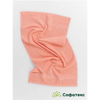 Полотенце махровое банное большое Софатекс 100 * 180 для ванной и бани bs (Персик)