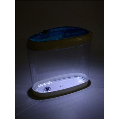 Аквариум настольный, с подсветкой LED и календарем кормлений, 4.4 л