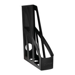 Лоток для бумаг вертикальный  75 мм Лидер черный ЛТ122, ЛТВ-30450 Стамм