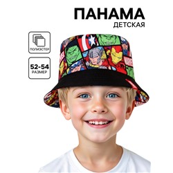 Панама детская для мальчика, размер 52-54 Марвел