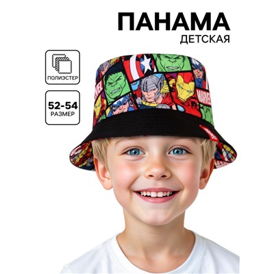 Панама детская для мальчика, размер 52-54 Марвел
