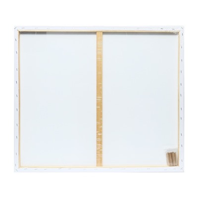 Холст на подрамнике, хлопок 100%, 1.6×60×70 см, акриловый грунт, мелкозернистый, 280 г/м²