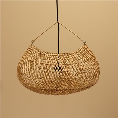 Светильник потолочный из ротанга «Рахарьо», 1×120 Вт, Е27, 43×34×25 см