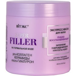 SUPER FILLER на терм.воде Экспресс-Маска д/волос 400мл Глубоко Восстанавливающая /18