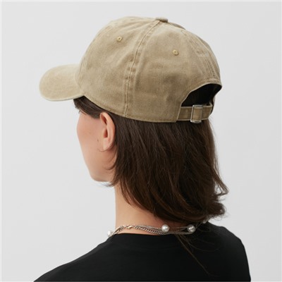 Кепка женская «Роза» MINAKU, бежевый, размер 58