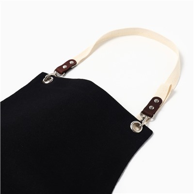 Фартук «Этель» Minimalist design black, 60×70 см 45% лён, 55% хлопок, 395 г/м²