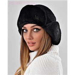 Бархат корот.уши Ушанка лого МА стразы флис (56-58)