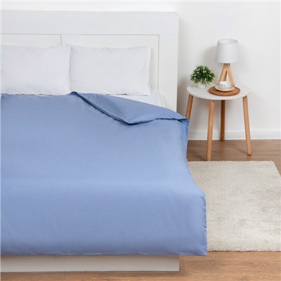 Пододеяльник 1.5-спальный «Этель», 145×215 см, голубой, поплин