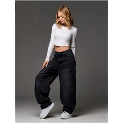 Джинсы багги