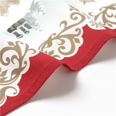 Полотенце новогоднее кухонное «Этель» «Снежная деревенька» 40×70 см, 100% хл, саржа 190 г/м²