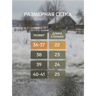 Сабо утепленные, размер 36-37, серые