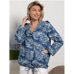 Пыльник Летний день (бело-синий) Б15182-8М