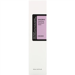 Cosrx, Очищающий тоник с кислотами AHA и BHA, 150 мл (5,07 жидкой унции)