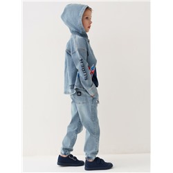 Брюки текстильные джинсовые для мальчиков