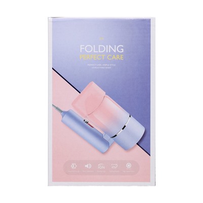 Фен LF-23, 800 Вт, 2 скорости, складная ручка, розово-сиреневый