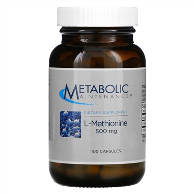 Metabolic Maintenance, L-Methionine, 500 mg, 100 Capsules