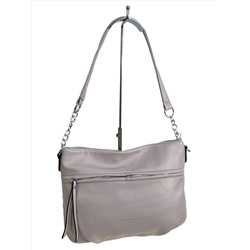 Женская сумка из искусственной кожи, цвет серо-белый