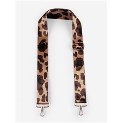 Ручка для сумки «Орнамент леопард», стропа, с карабинами, 139 ± 3×3.8 см, цвет коричневый
