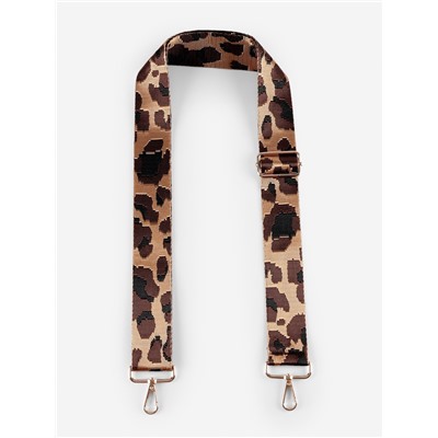 Ручка для сумки «Орнамент леопард», стропа, с карабинами, 139 ± 3×3.8 см, цвет коричневый