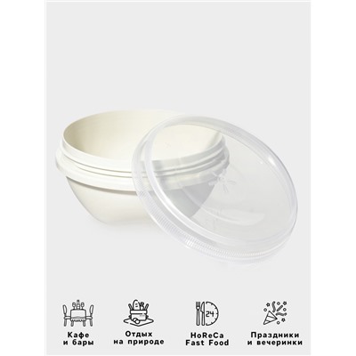 Контейнер пищевой phibo Eco Style, 580 мл, пластик, МИКС