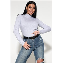 120 Водолазка женская (Серый меланж)