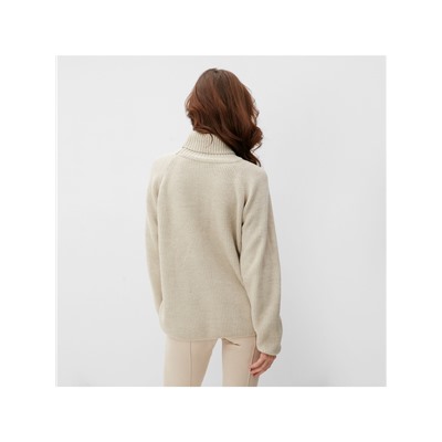 Джемпер женский MINAKU: Casual collection, бежевый, размер 48