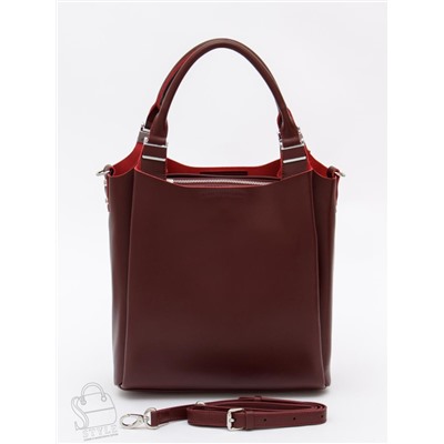 Сумка женская кожаная 1013M wine red Polina&Eiterou