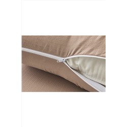 КПБ полукомплект простыня на резинке Борт 25 + 2 наволочки 50*70 мокко НАТАЛИ, 1030201