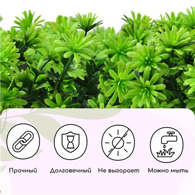 Декоративная панель, 50×50 см, «Высокий мох», Greengo