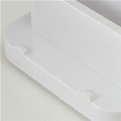 Лампа настольная RISALUX 16047/1, 20хLED, 5 Вт, 4 режима, АКБ, USB, 11×12×43 см, белая