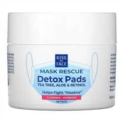 Kiss My Face, Mask Rescue Detox Pads, 60 Pads