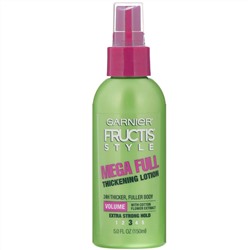 Garnier, Fructis Style, Mega Full, уплотняющий лосьон, 145 мл