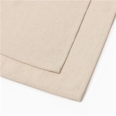 Фартук кухонный «Этель» ECO, 60×70 см, 70% хлопок, 30% лён, 190 г/м², молочный