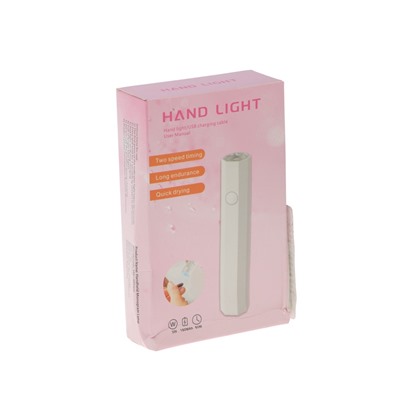 УЦЕНКА Лампа для гель-лака LUF-08, UV/LED, 1 диод, 3 Вт, АКБ, белая