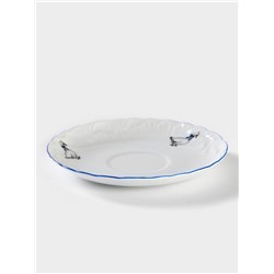 Блюдце «Рококо. Гуси», d=15.7 см