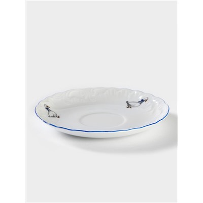 Блюдце «Рококо. Гуси», d=15.7 см