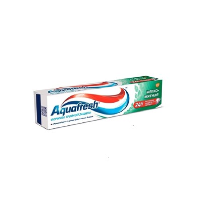 Aquafresh Зубная паста 100мл Мягкая мята (зеленая)