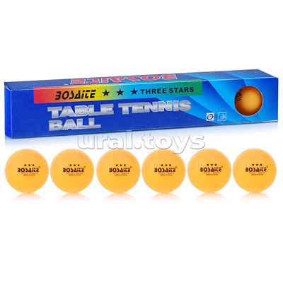 Набор мячей для тенниса, 6 шт в картонной коробке