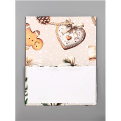 Пакет подарочный новогодний ламинированный, «Дед Мороз в лесу», 18×10×22.3 см