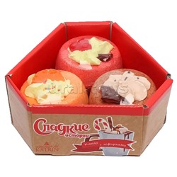 Набор бурлящая соль с пеной и мылом 510г "Сладкие истории"