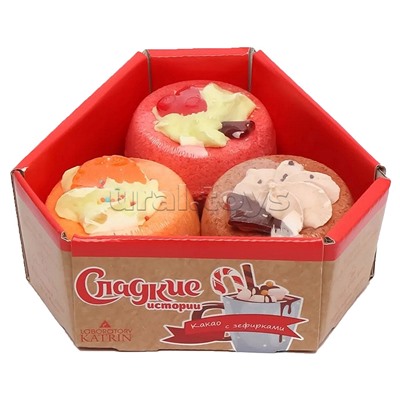 Набор бурлящая соль с пеной и мылом 510г "Сладкие истории"