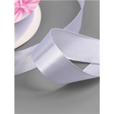 Лента атласная, 20 мм, 91±1 м, белая №01