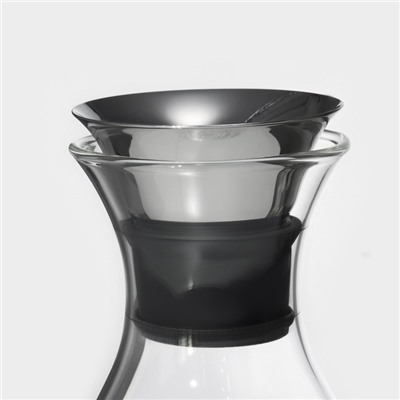 Графин «Тео», 1 л, с крышкой-клапаном, стекло, прозрачный