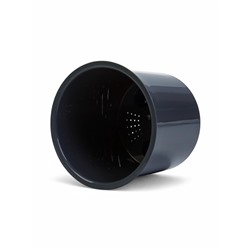 Кашпо для цветов Desert, 2.3 л, d=15.7 см, h=15.2 см, пластиковое, со вставкой, серое