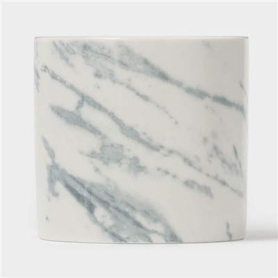Сахарница Magistro Real Marble, 250 мл, 8.5×9 см, фарфор, белая