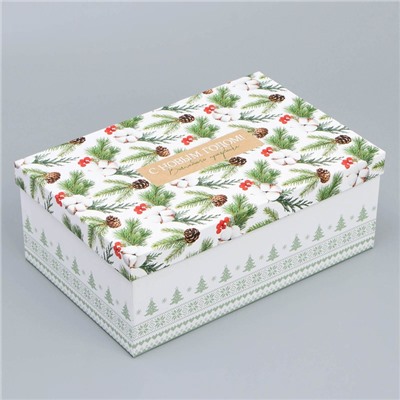 Набор подарочных коробок 5 в 1 «С Новым годом», 22×14×8.5 ‒ 32.5×20×12.5 см