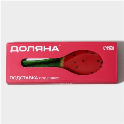 Подставка под ложку Доляна «Сладкий арбуз», 23.5×8.3×1.5 см, стекло