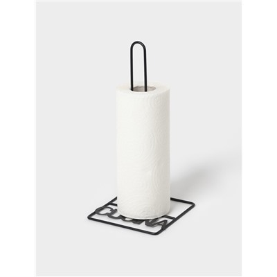 Держатель для бумажных полотенец настольный Доляна, 13.5×15.5×29 см, чёрный